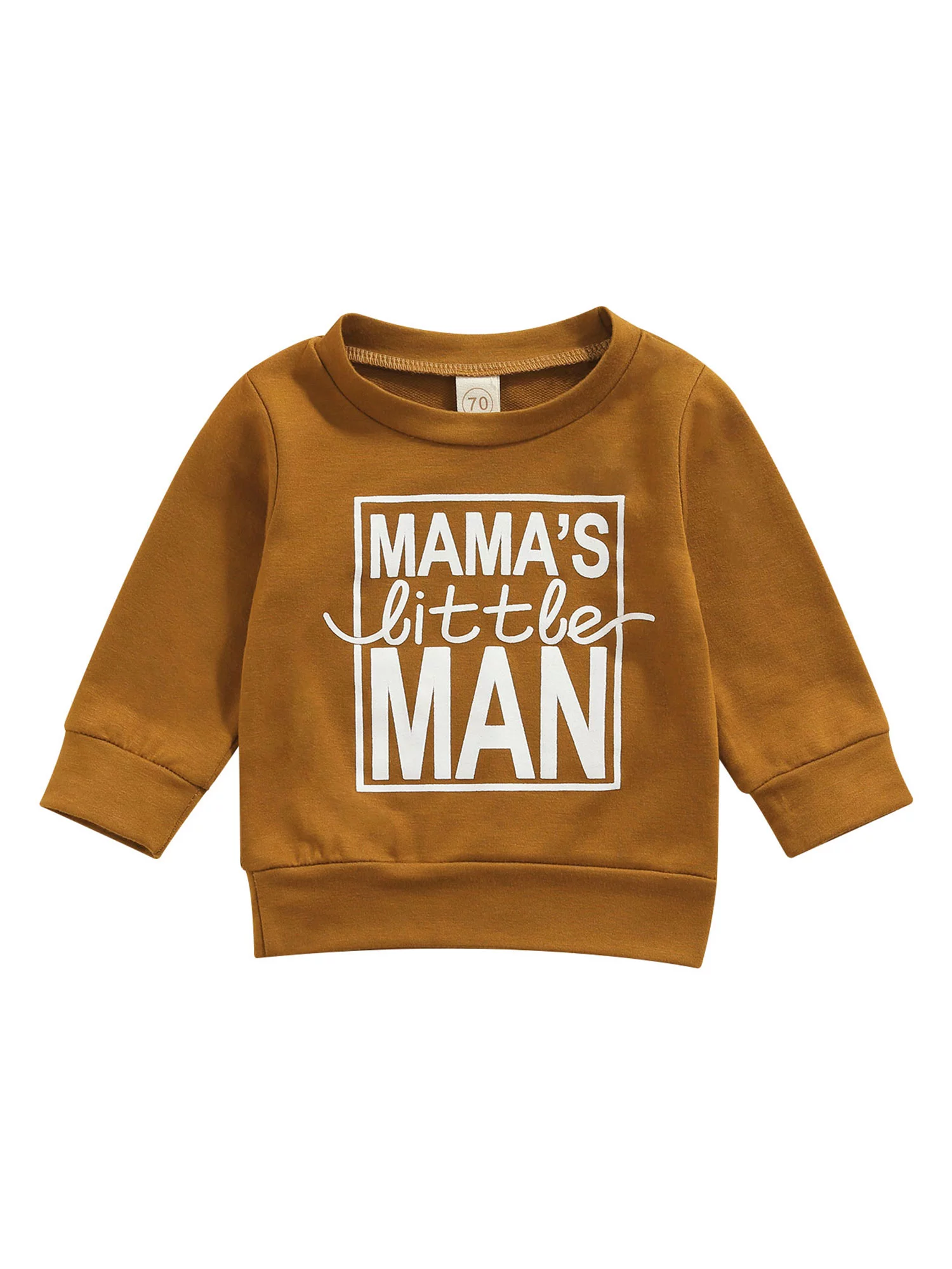 Ma&Baby Infant Baby Boy Pullover Top Mama's Little Man Sweatshirt