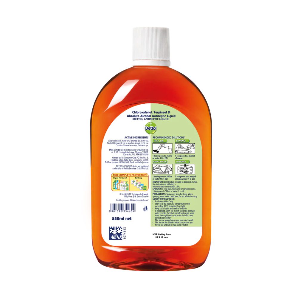 Dettol Antiseptic Antibacterial Disinfectant Liquid - 550ml - Image 2