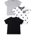 Little Star Toddler Boy 3 Pk Short Sleeve Pocket Tees
