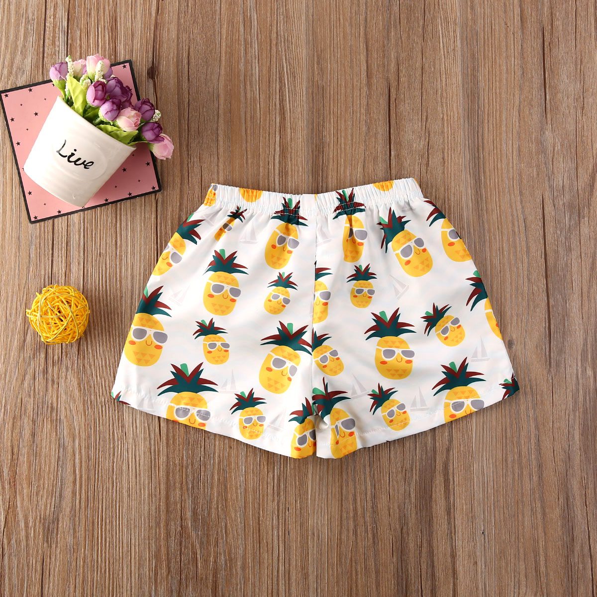 Toddler Baby Boys Beach Shorts Tropical Print Elastic Waist Bottoms - Image 15