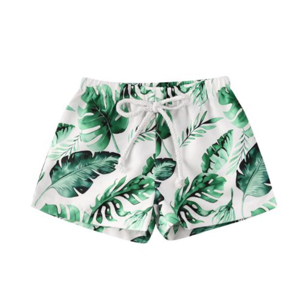 Toddler Baby Boys Beach Shorts Tropical Print Elastic Waist Bottoms - Image 2