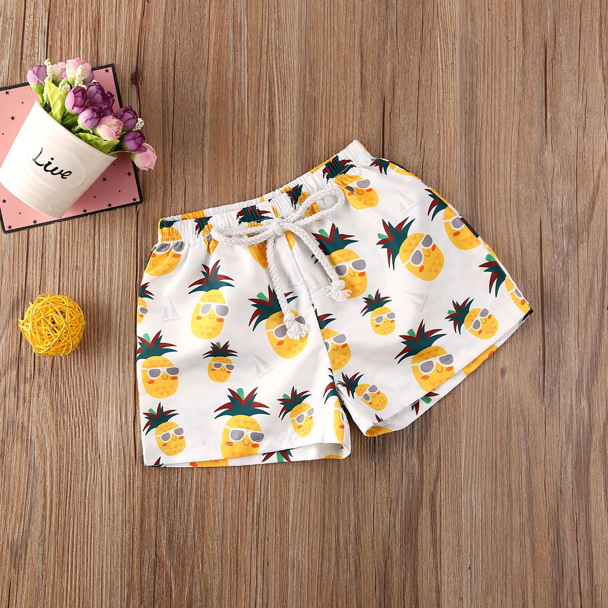 Toddler Baby Boys Beach Shorts Tropical Print Elastic Waist Bottoms - Image 17