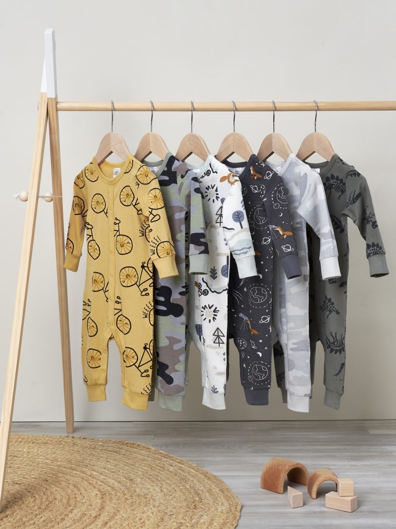 Modern Moments by Gerber Baby Boy Sleepwear/Pajamas Coveralls, 2 Pack