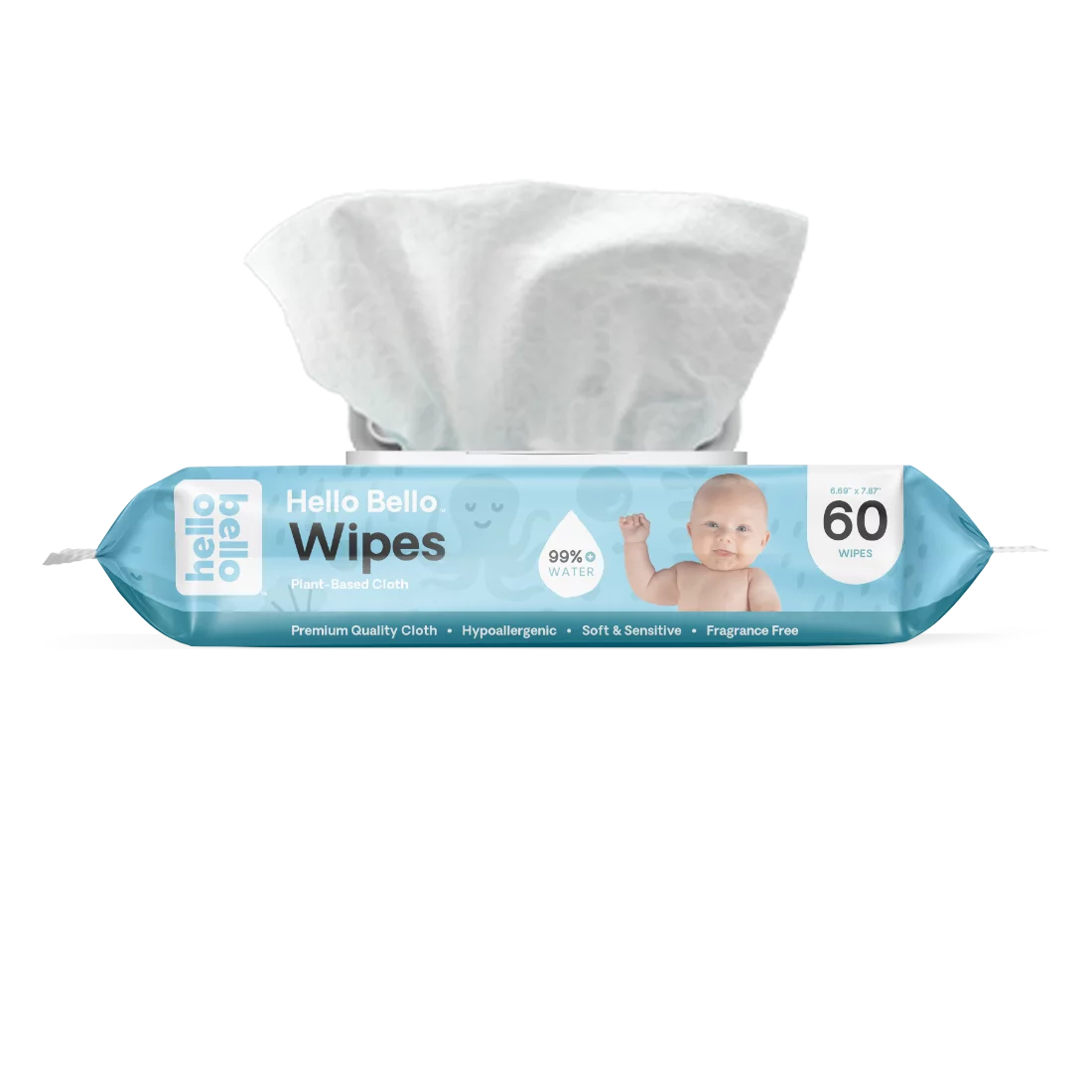 Hello Bello Baby Wipes, Unscented