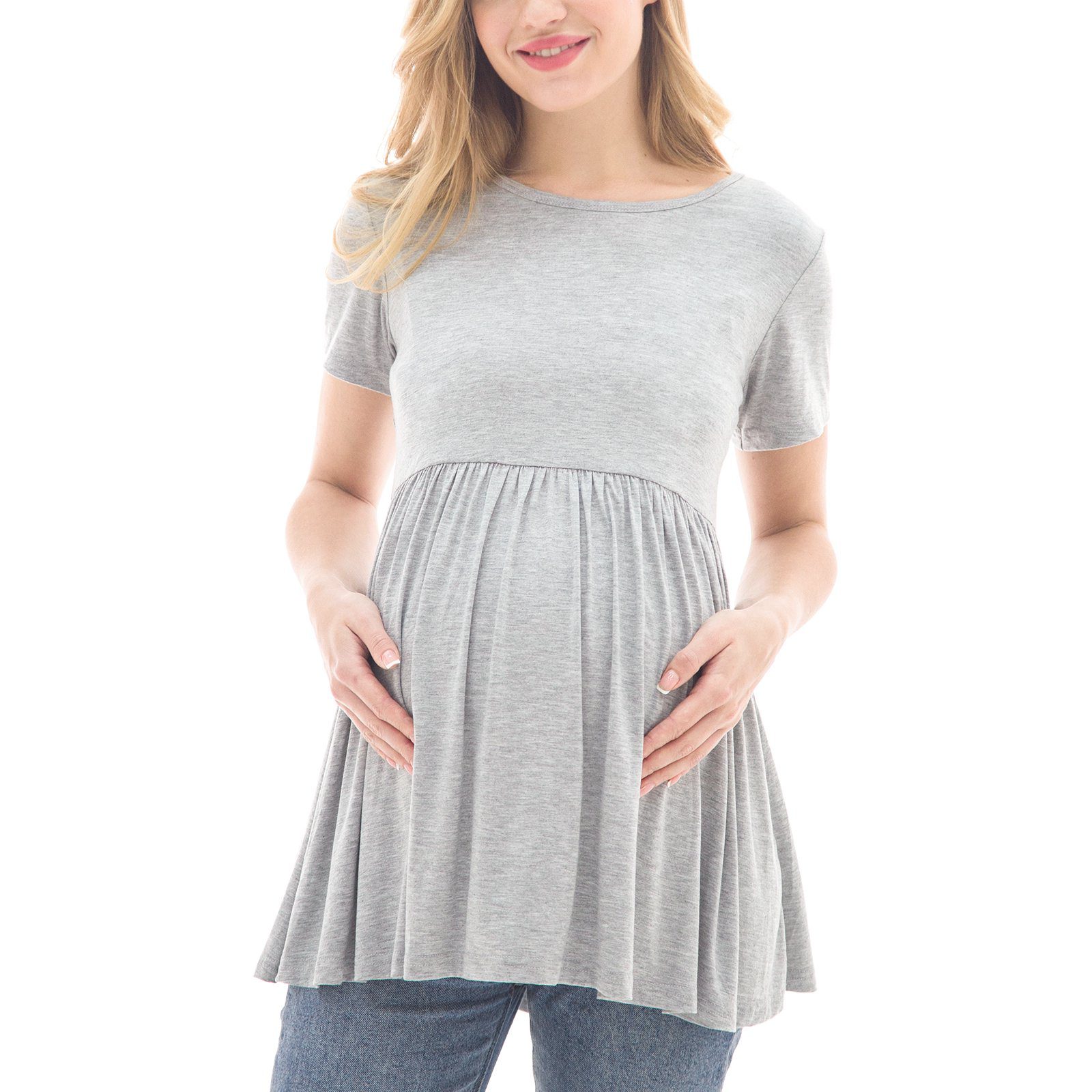 Bearsland Women's Short Sleeve Maternity T-Shirt - Image 5