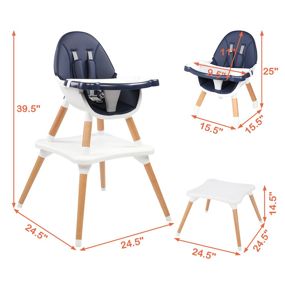 Ktaxon 5-in-1 Baby High Chair - Image 2
