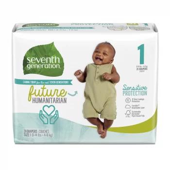 Seventh Generation Sensitive Protection Free & Clear Baby Diapers
