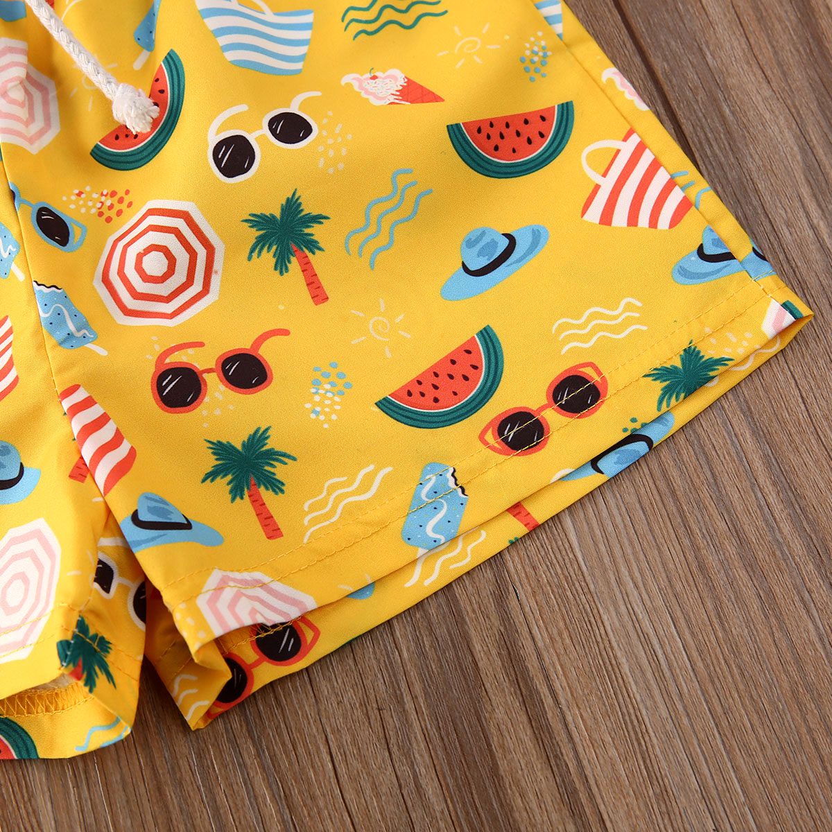 Toddler Baby Boys Beach Shorts Tropical Print Elastic Waist Bottoms - Image 9