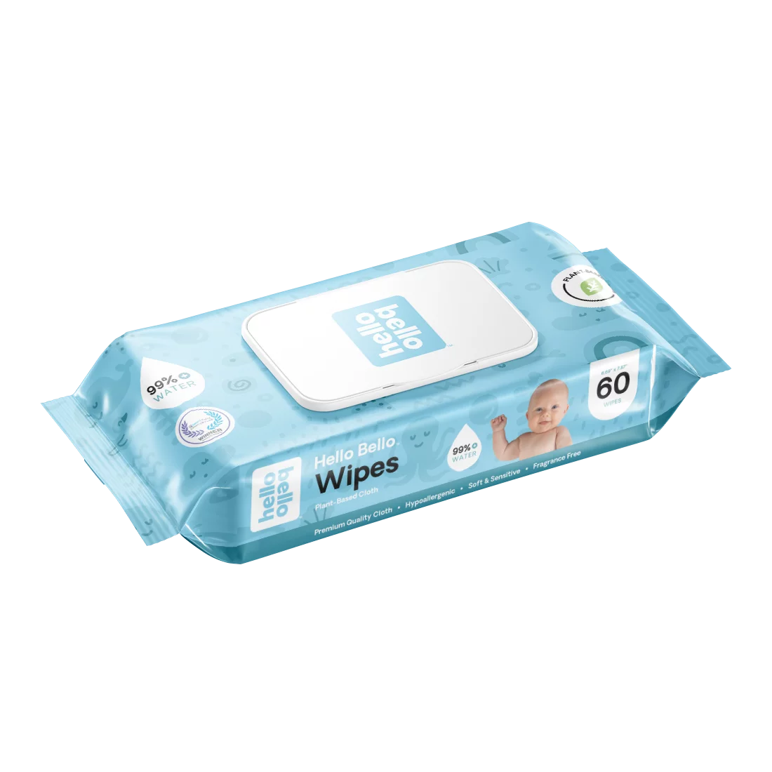 Hello Bello Baby Wipes, Unscented - Image 2