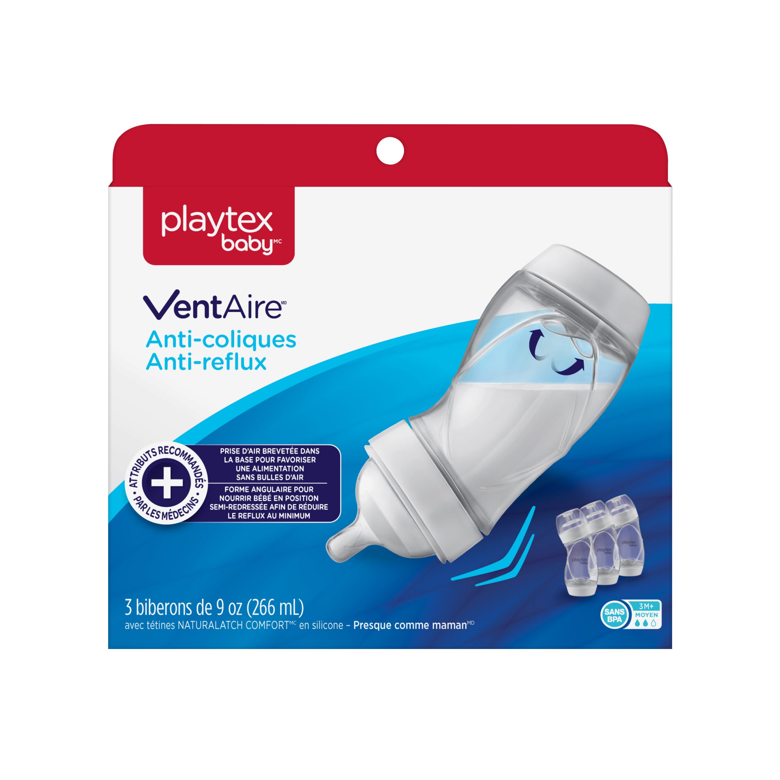 Playtex Baby VentAire Complete Tummy Comfort Baby Bottles - Image 4