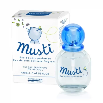 Mustela Musti Eau de Soin Spray, Natural Baby Cologne, Alcohol-Free, 1.69 Oz.