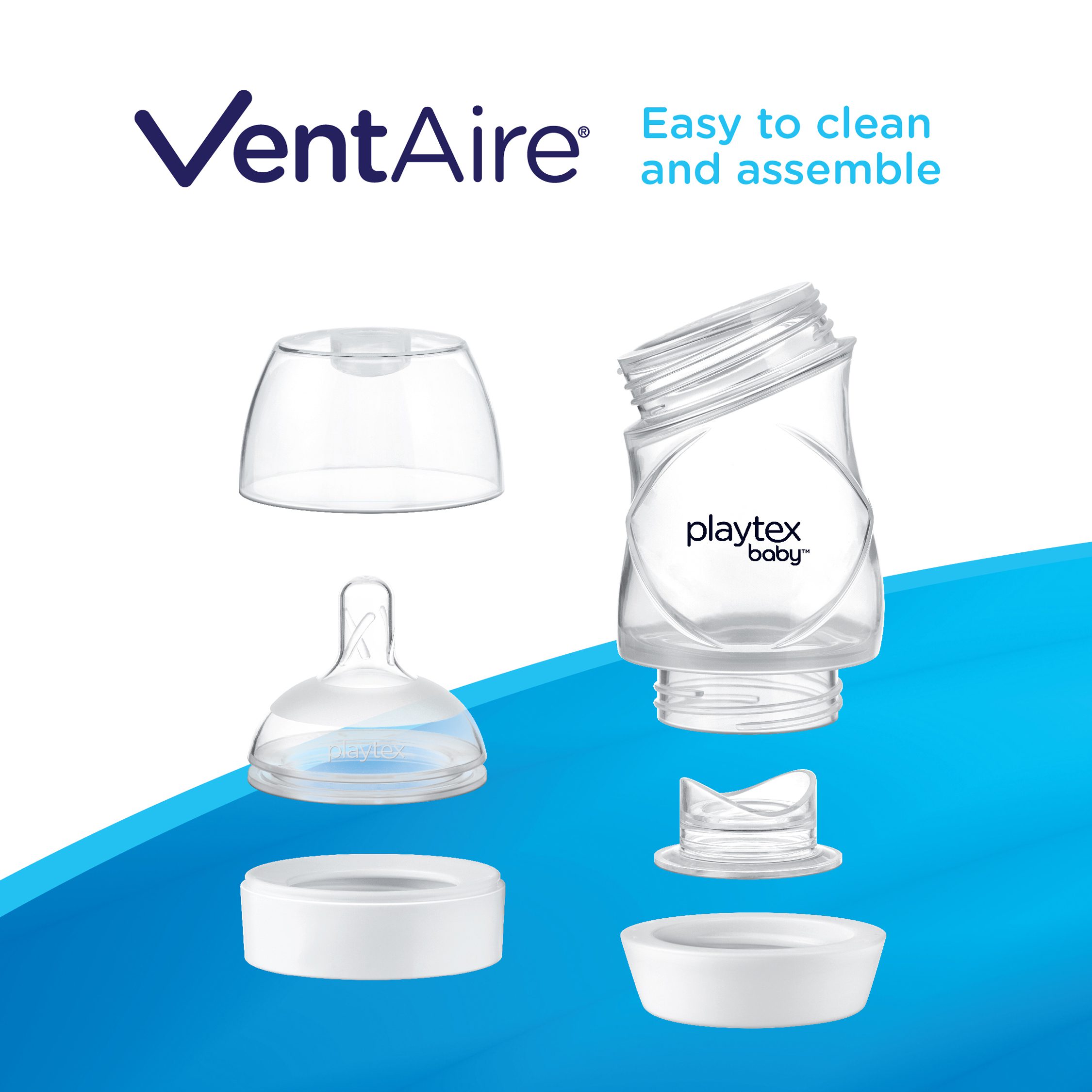 Playtex Baby VentAire Complete Tummy Comfort Baby Bottles - Image 11