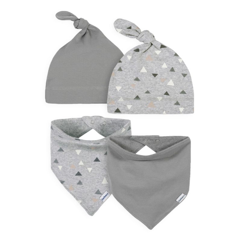 Modern Moments by Gerber Baby Boy Accessory Set, 4Piece (Newborn0/6