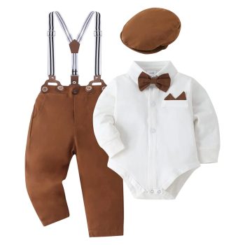 Baby Boy Clothes Set Infant Tuxedo Long Sleeve Gentleman Suit Outfits