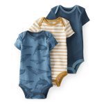 Little Planet by Carter's Baby Boy Organic Short Sleeve Bodysuits