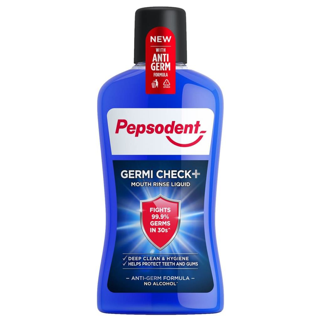 Pepsodent Mouthwash 500ml Germi Check+
