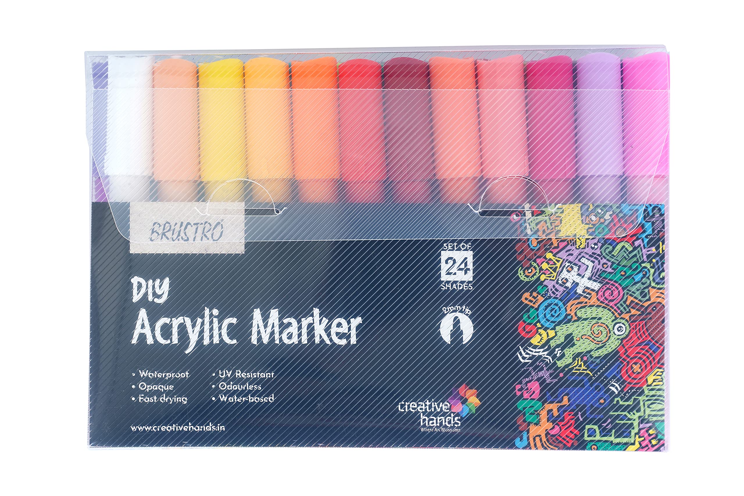 Brustro® Acrylic (DIY) Medium Marker Set of 24